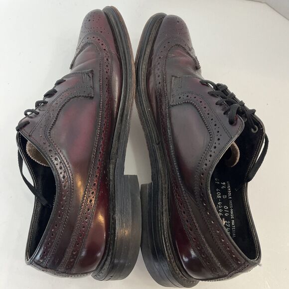 VTG O’Sullivans Coburne Square Dress Shoes Size Mens US 9.5 Wingtip Oxford USA - Picture 4 of 10